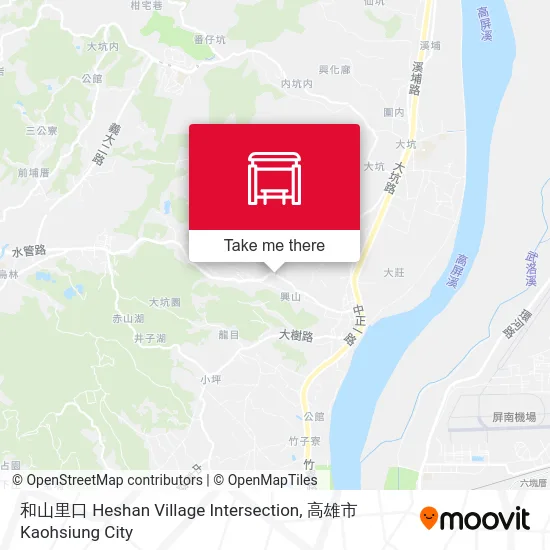 和山里口 Heshan Village Intersection map