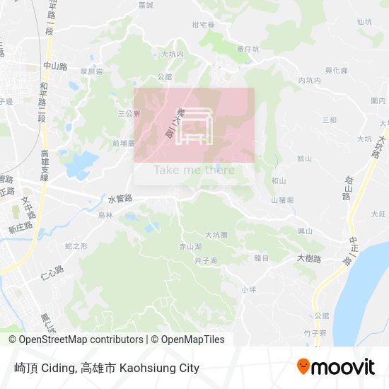 崎頂 Ciding map