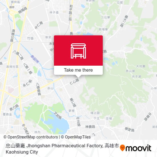 忠山藥廠 Jhongshan Pharmaceutical Factory map