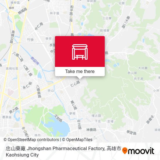 忠山藥廠 Jhongshan Pharmaceutical Factory map