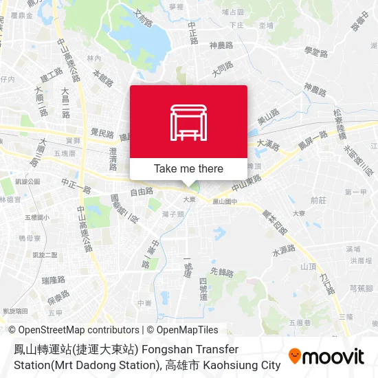 鳳山轉運站(捷運大東站) Fongshan Transfer Station(Mrt Dadong Station) map
