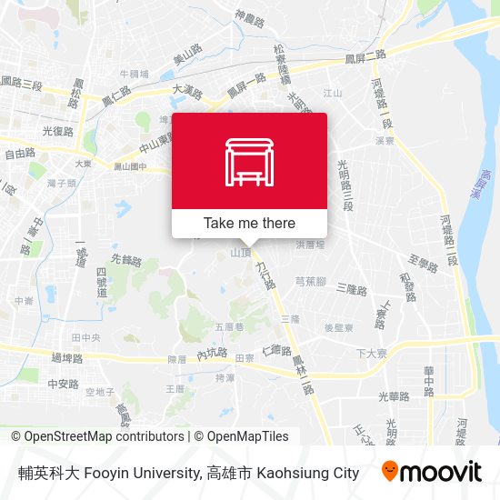 輔英科大 Fooyin University map