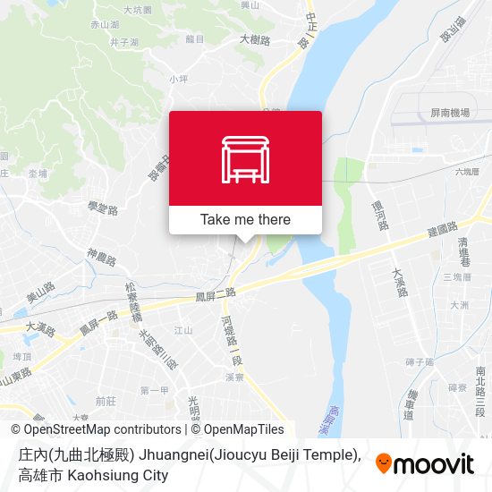 庄內(九曲北極殿) Jhuangnei(Jioucyu Beiji Temple) map