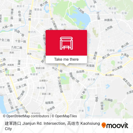 建軍路口 Jianjun Rd. Intersection map
