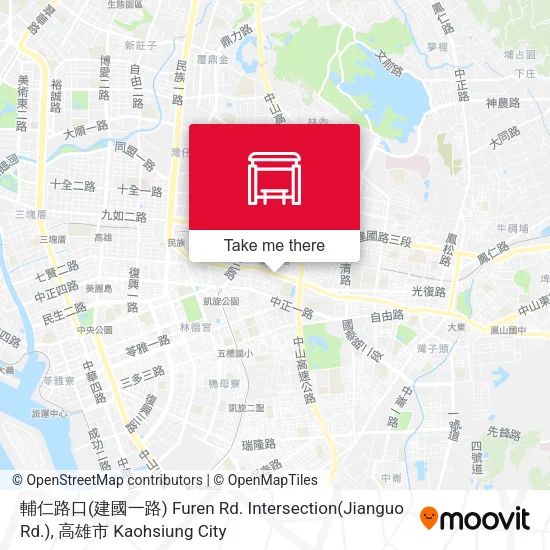 輔仁路口(建國一路) Furen Rd. Intersection(Jianguo Rd.)地圖