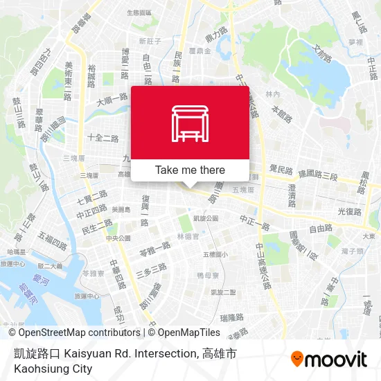 凱旋路口 Kaisyuan Rd. Intersection地圖