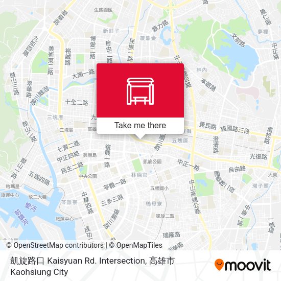 凱旋路口 Kaisyuan Rd. Intersection map