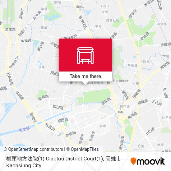 橋頭地方法院(1) Ciaotou District Court(1) map