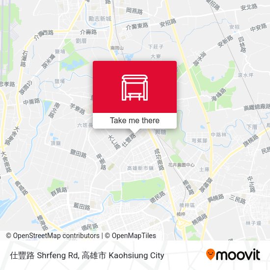 仕豐路 Shrfeng Rd map