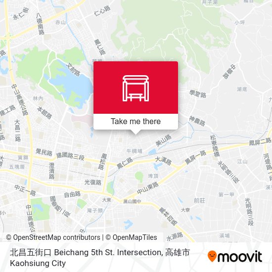 北昌五街口 Beichang 5th St. Intersection地圖
