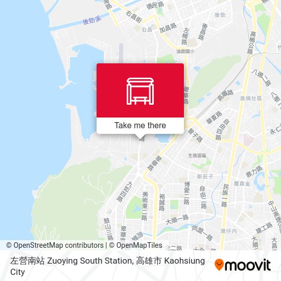 左營南站 Zuoying South Station map