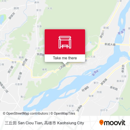 三丘田 San Ciou Tian map