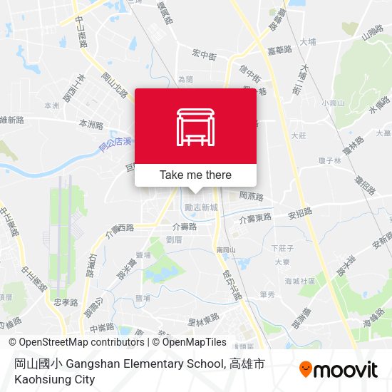 岡山國小 Gangshan Elementary School map