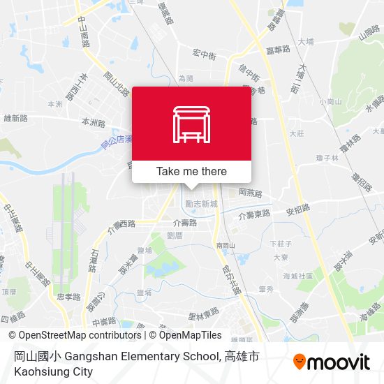 岡山國小 Gangshan Elementary School map
