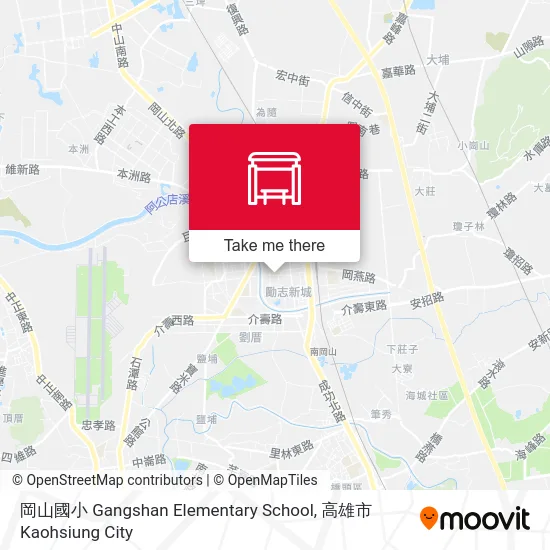岡山國小 Gangshan Elementary School地圖