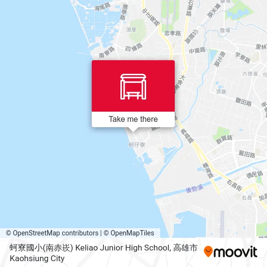 蚵寮國小(南赤崁) Keliao Junior High School map