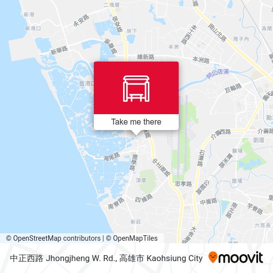中正西路 Jhongjheng W. Rd. map