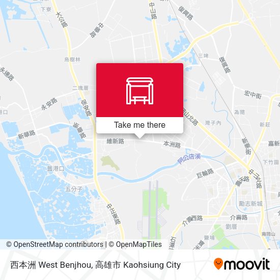 西本洲 West Benjhou map