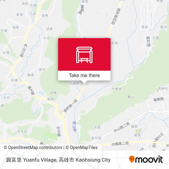 圓富里 Yuanfu Village map