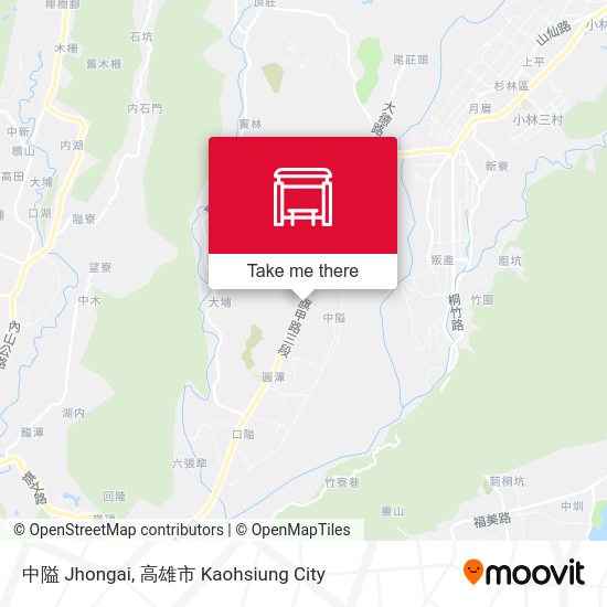 中隘 Jhongai map