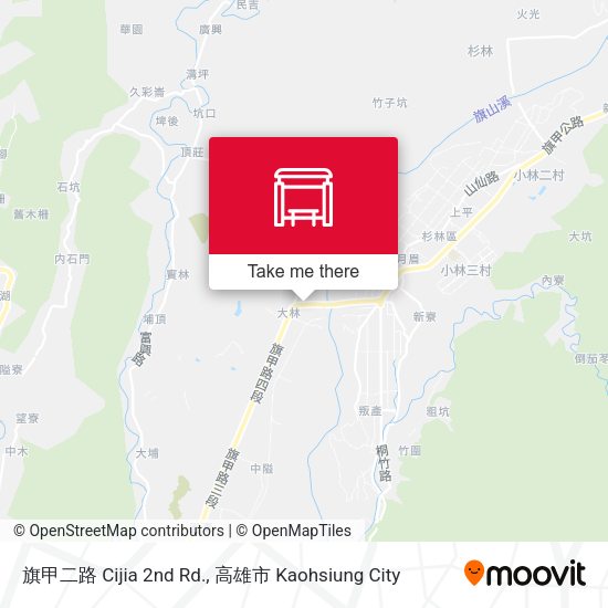 旗甲二路 Cijia 2nd Rd. map