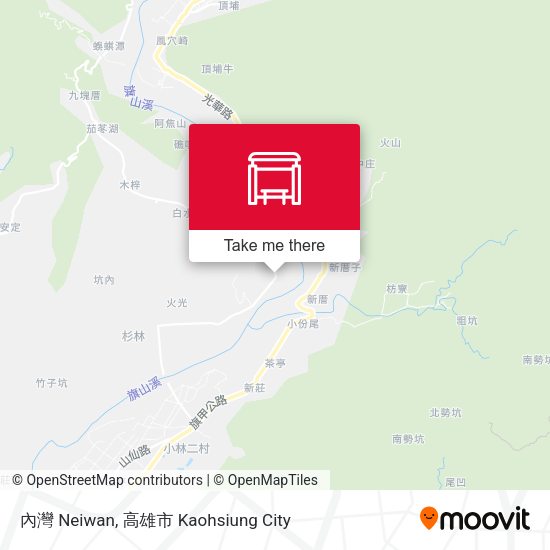內灣 Neiwan map