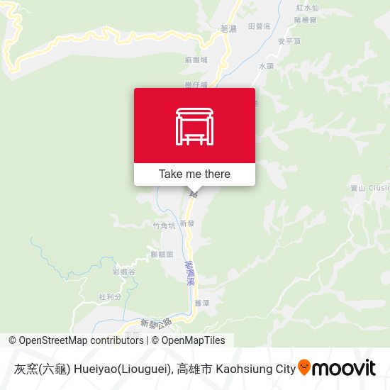 灰窯(六龜) Hueiyao(Liouguei)地圖