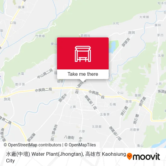 水廠(中壇) Water Plant(Jhongtan)地圖