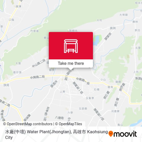 水廠(中壇) Water Plant(Jhongtan)地圖