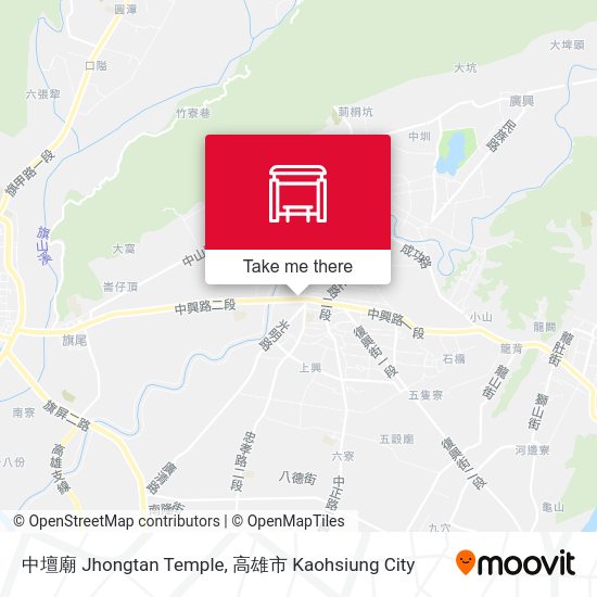 中壇廟 Jhongtan Temple map