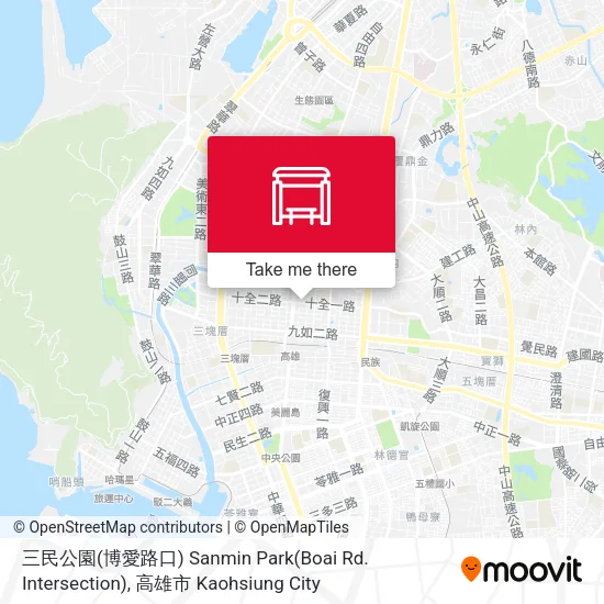 三民公園(博愛路口) Sanmin Park(Boai Rd. Intersection) map