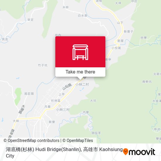 湖底橋(杉林) Hudi Bridge(Shanlin)地圖