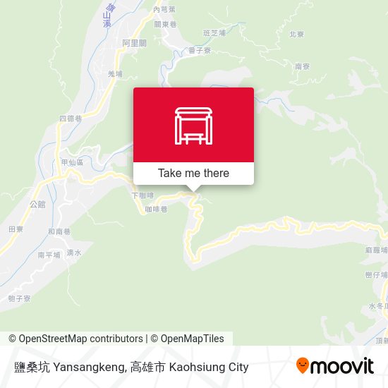 鹽桑坑 Yansangkeng map