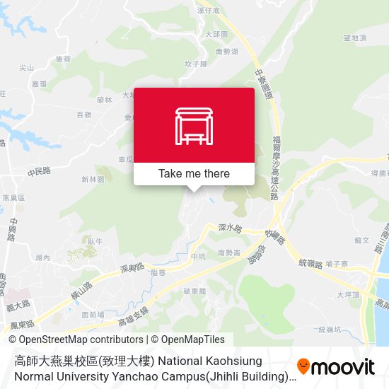 高師大燕巢校區(致理大樓) National Kaohsiung Normal University Yanchao Campus(Jhihli Building) map