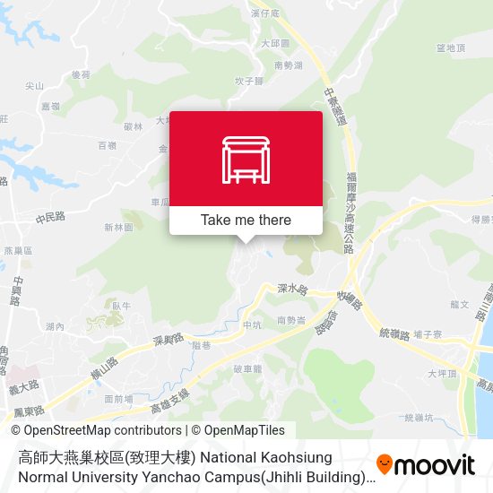 高師大燕巢校區(致理大樓) National Kaohsiung Normal University Yanchao Campus(Jhihli Building) map