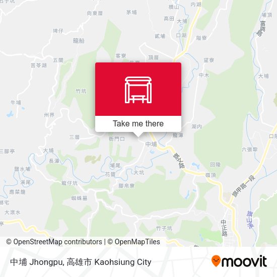 中埔 Jhongpu map