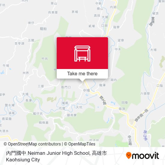 內門國中 Neiman Junior High School map