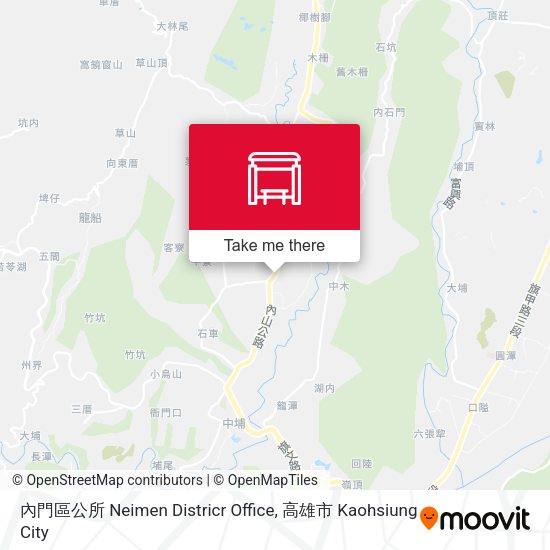 內門區公所 Neimen Districr Office map