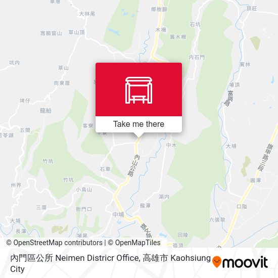內門區公所 Neimen Districr Office map