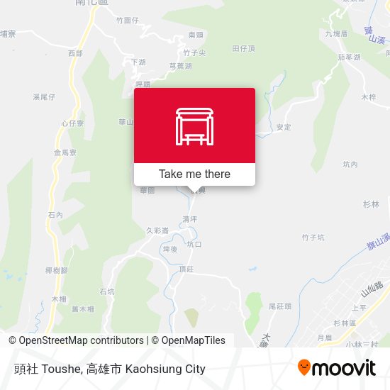 頭社 Toushe map