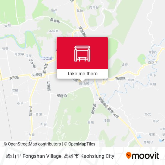 峰山里 Fongshan Village地圖