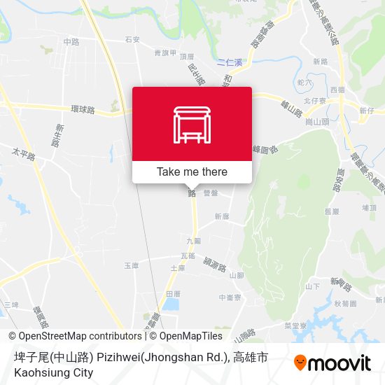 埤子尾(中山路) Pizihwei(Jhongshan Rd.) map
