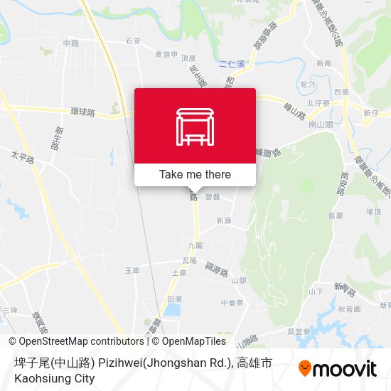 埤子尾(中山路) Pizihwei(Jhongshan Rd.) map