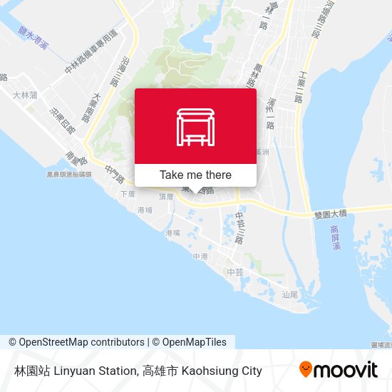 林園站 Linyuan Station地圖