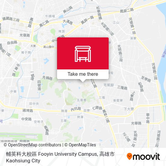 輔英科大校區 Fooyin University Campus map