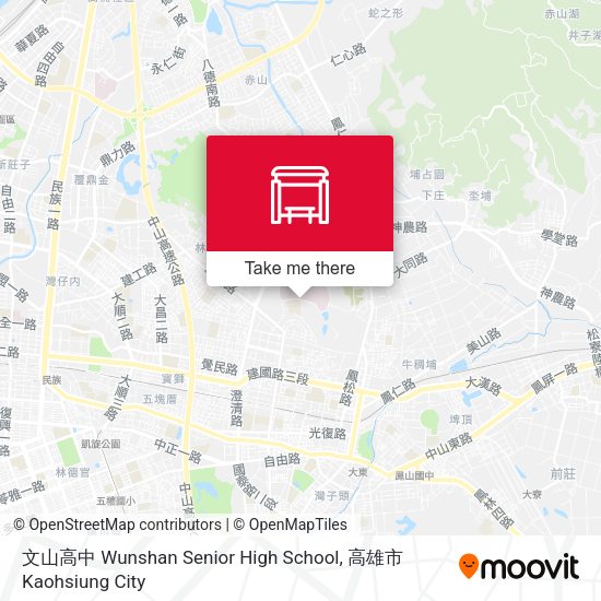 文山高中 Wunshan Senior High School map