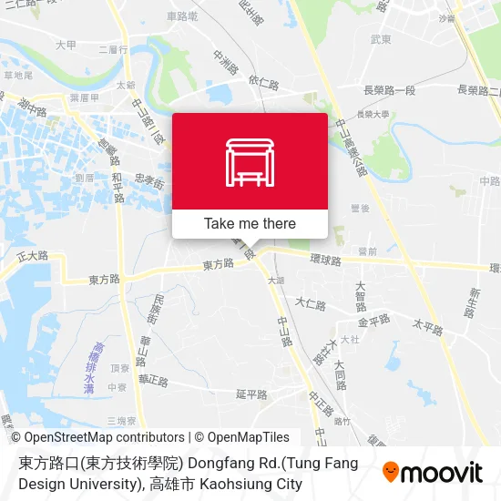 東方路口(東方技術學院) Dongfang Rd.(Tung Fang Design University)地圖