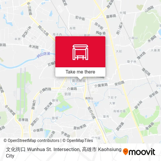 文化街口 Wunhua St. Intersection map