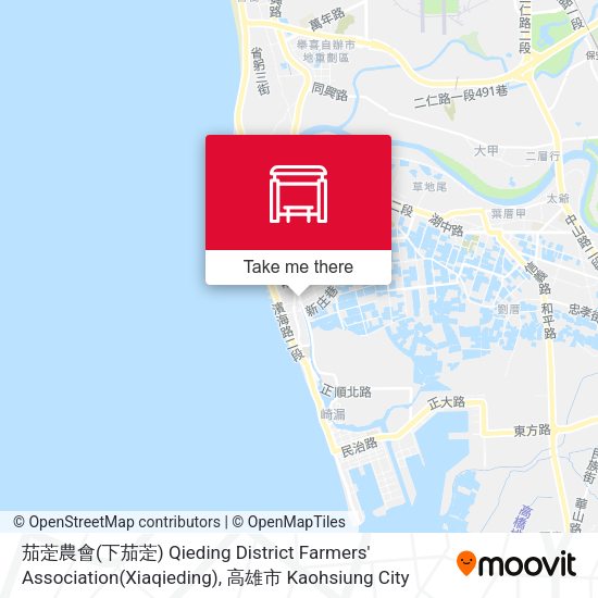 茄萣農會(下茄萣) Qieding District Farmers' Association(Xiaqieding) map