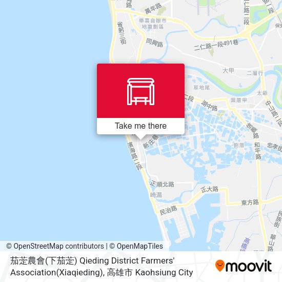 茄萣農會(下茄萣) Qieding District Farmers' Association(Xiaqieding) map